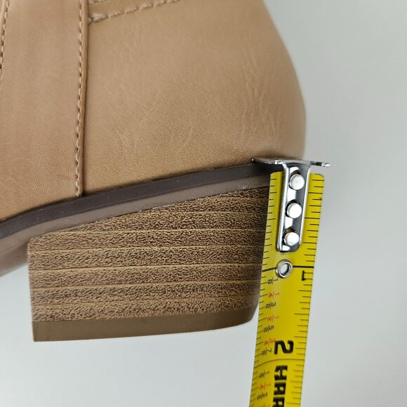 Universal Thread Womens Western Knee High Light Brown Memory Foam Boots Size 6.5 - Picture 4 of 11